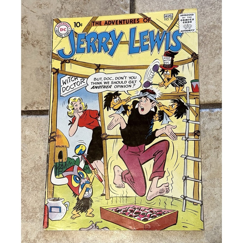 1960 Adventures of Jerry Lewis DC Comic‎ Book #59 - RARE ISSUE - NICE COPY!!!